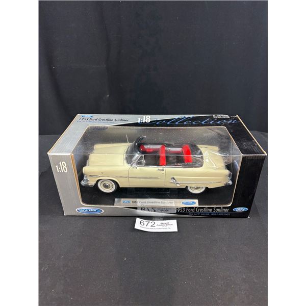 1/18th Scale Ford Crest Line Sunliner Car in Original Box