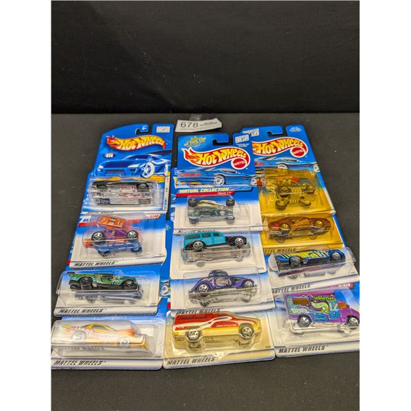 12 Hot Wheel Cars in Orignal Cases