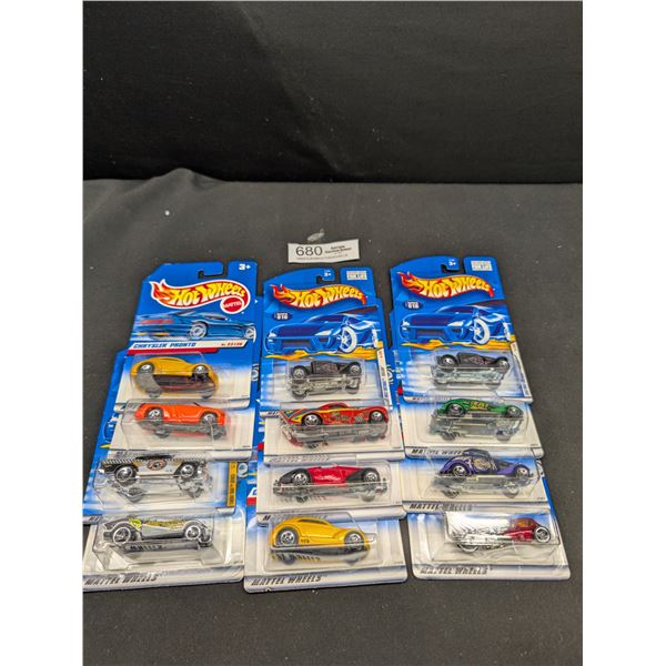 12 Hot Wheel Cars in Orignal Cases