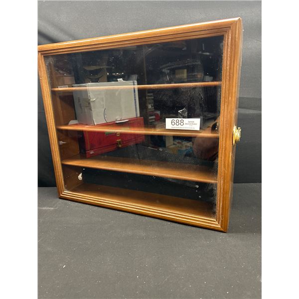 19" x 16" x 4" Glass Display Case