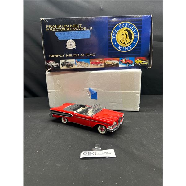 1958 Franklin Mint Ford Edsle Convertible 1/18th In Orignal Boc