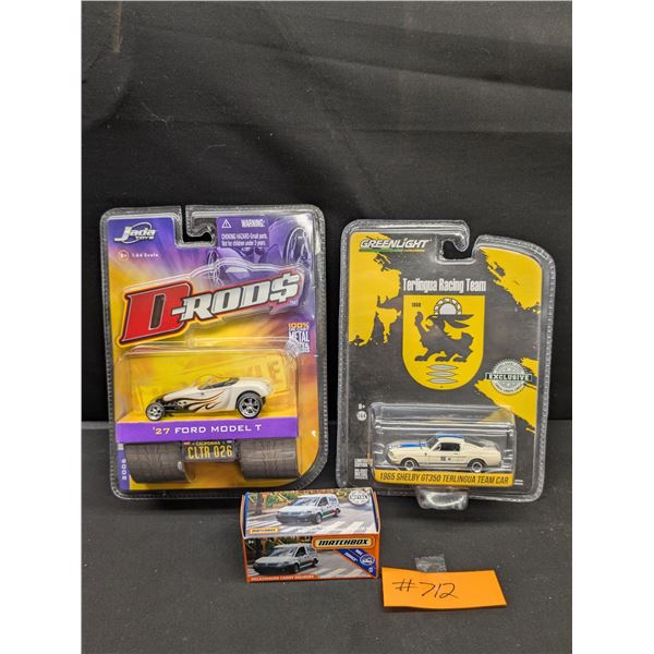Green Light, Jada + Matchbox 1/43th Scale Cars in Original Packages