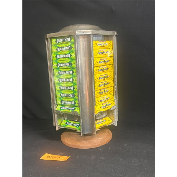 Vintage Wriggley's Jr Chicago Rotating Store Counter Top Bubble Gum Dispenser