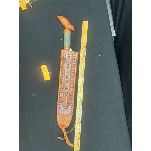 Vintage Robert Mole And Sons Steamer Machette Made in England with Tobaggo with African Figural Hand