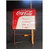 Image 1 : Vintage Coca Cola Bottle Rack Topper Sign 26 x 17"