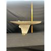 Image 1 : Vintage Wooden Model Hydro Plane Boat Hull With Leaded Weight