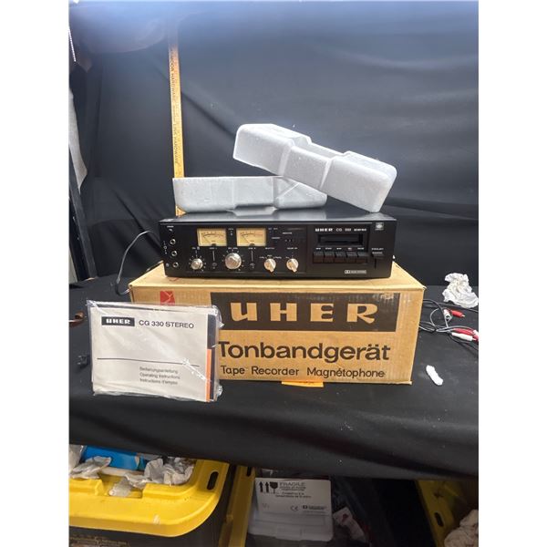 Unused In Box UHER Made in Germany Tape Recorder