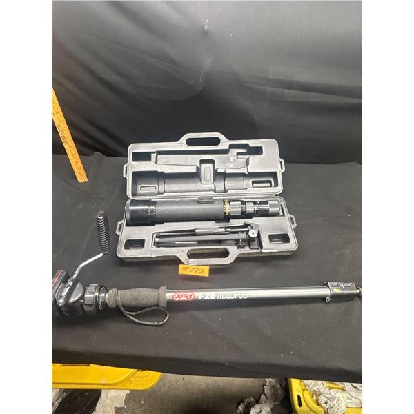 Bushnell Zoom 15-45x50 Telescopic Lens in case with Tripod and extra tripod