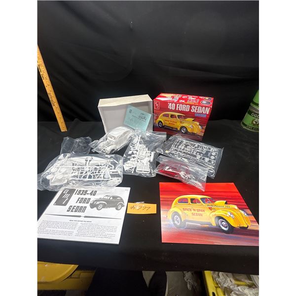 AMT 1:25th Scale '40 ford sedan Gasser Complete Never Used