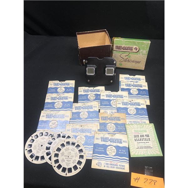 Vintage Viewmaster in box with View Slides