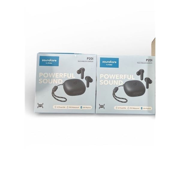 Lot of 2 BNIB Anker Soundcore P20i Earbuds