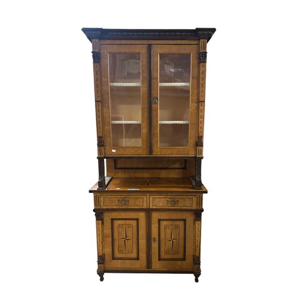 Vintage Buffet and Hutch Set (Aprox 42L" x 20W" x 36H") and (Aprox 42L" x 17.5W" x 53H")