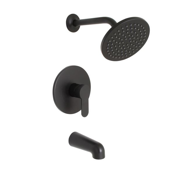 Lot of 4 BNIB Huntington Brass Matte Black Tub and Shower Trim Kit