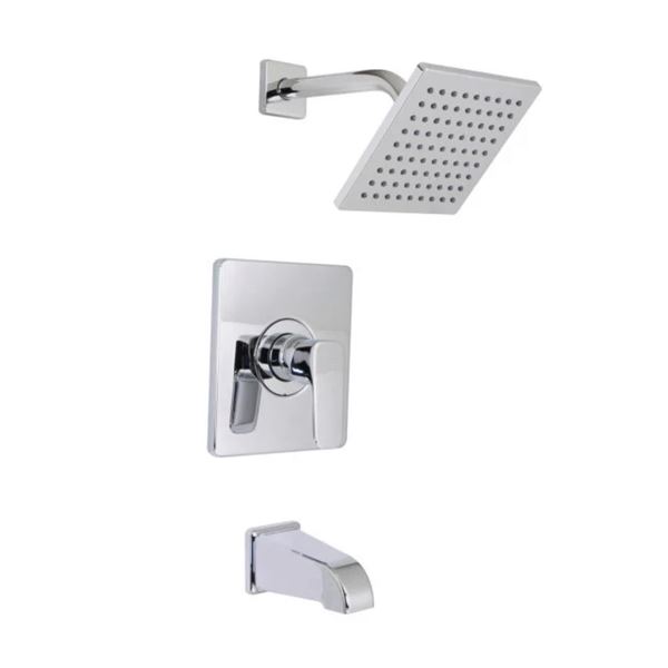 Lot of 2 BNIB Huntington Brass Chrome Single Handle Tub and Shower Faucet P6383501