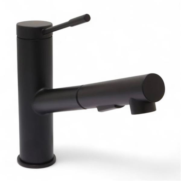 Lot of 2 BNIB Huntington Brass Single Control Kitchen Pull Out Faucet Matte Black K1623949-PF