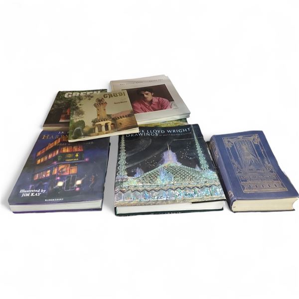 Lot of 8 Books - Architecture, Harry Potter, Photography, etc