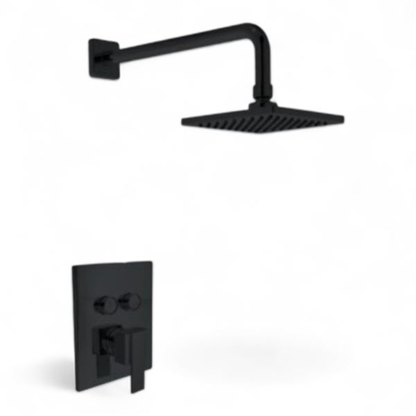 Lot of 2 BNIB Huntington Brass Matte Black Shower Head (Missing Handle)