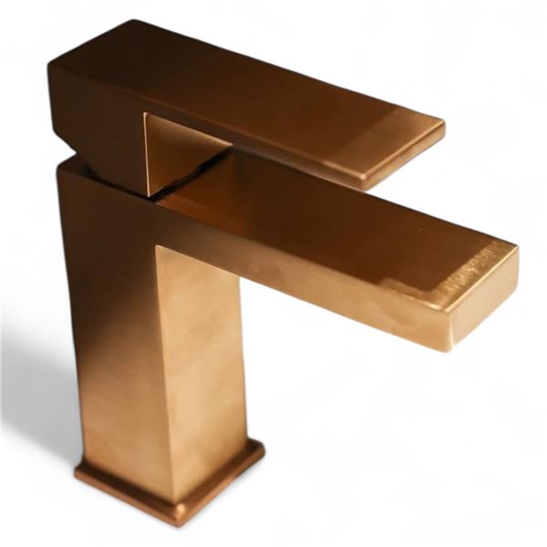 Lot of 3 BNIB Ollie Nickel Square Faucet in Brushed Gold