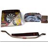 Image 1 : Lot of Bow and Arrows, Scuba Kit, Dart Board, Dog Leashes