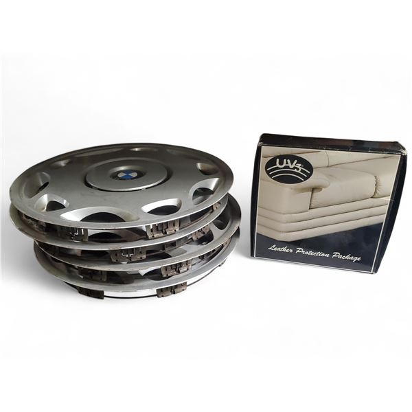 Lot of BMW Hub Caps and Leather Protection Package