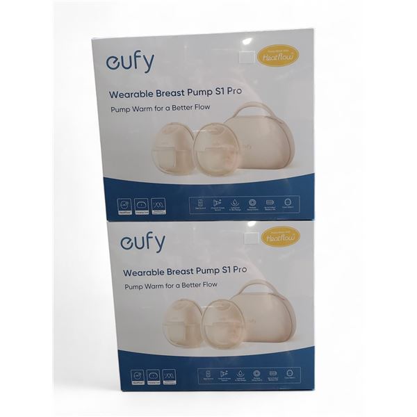 Lot of 2 BNIB Eufy Wearable Beast Pump S1 Pro