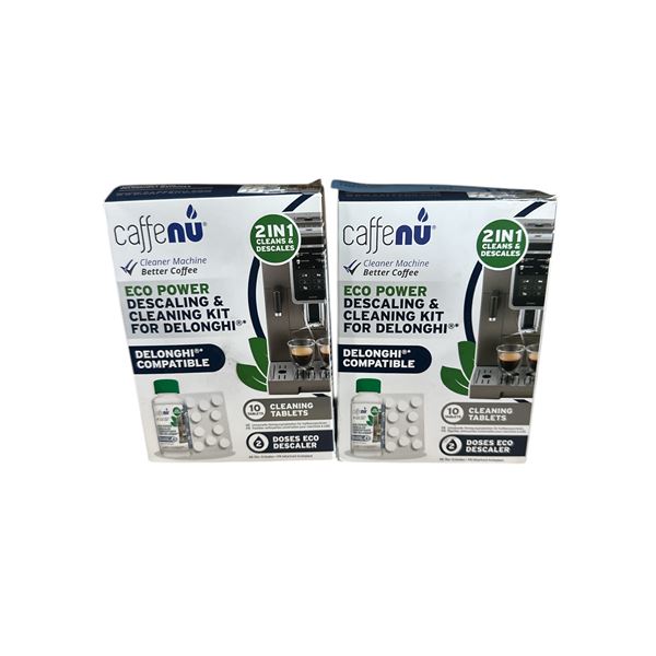 Lot of 2 BNIB CaffeNu Delonghi Descaling Kit