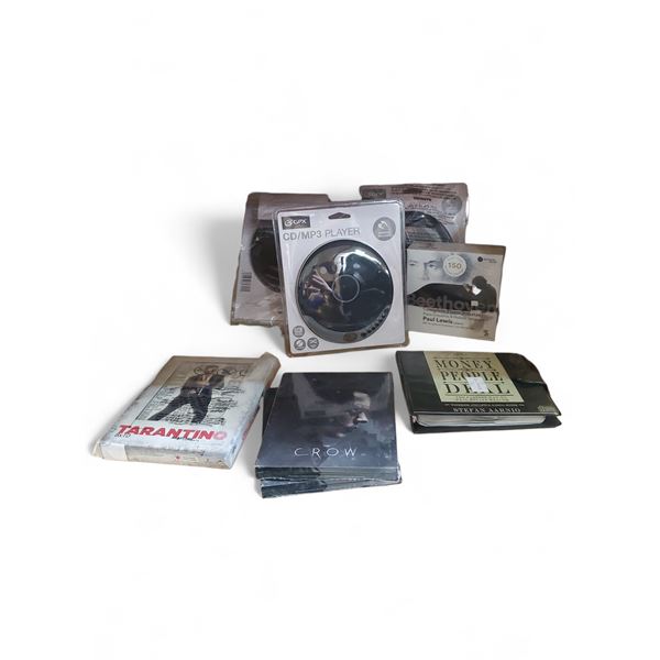 Lot of Assorted CDs, DVDs, CD Players