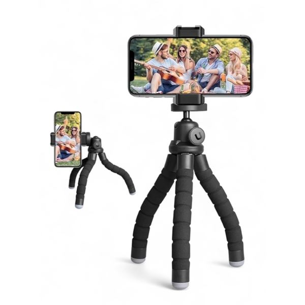 Lot of 8 BNIB UBeesize Flexible Leg Tripod w/ Phone Mount
