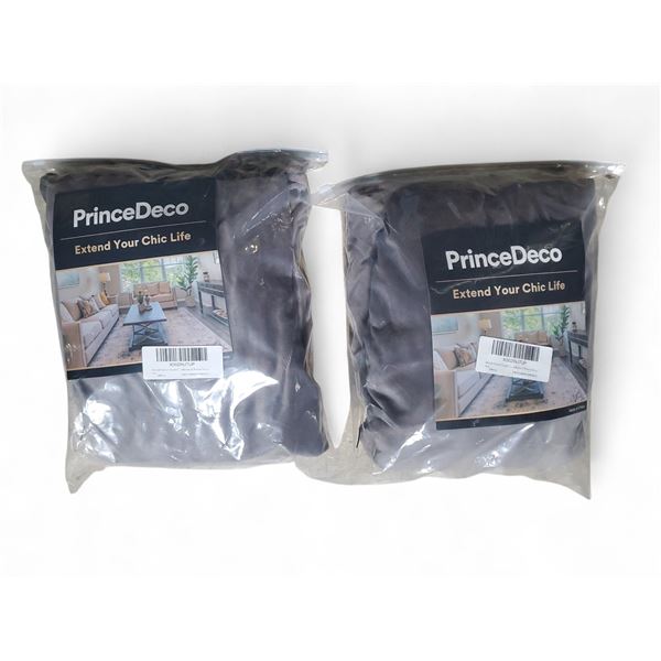 Lot of 2 New Sets of Couch Cushion Covers Grey