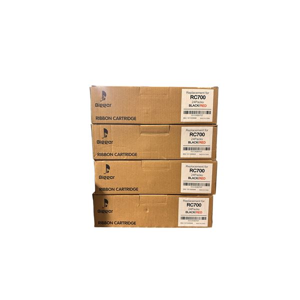Lot of 4 Bigger Ribbon Cartridge Boxes