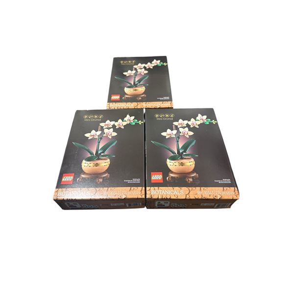 Lot of 3 BNIB Lego Botanicals Mini Orchid 10343