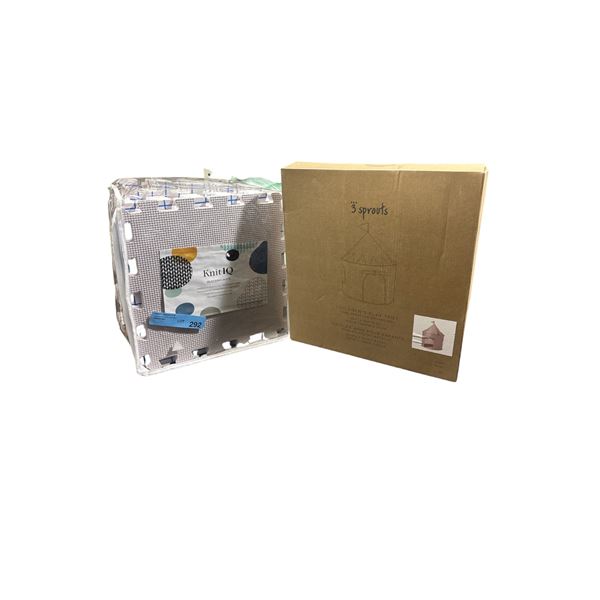 Lot of Rubber Mats and Kids Play House