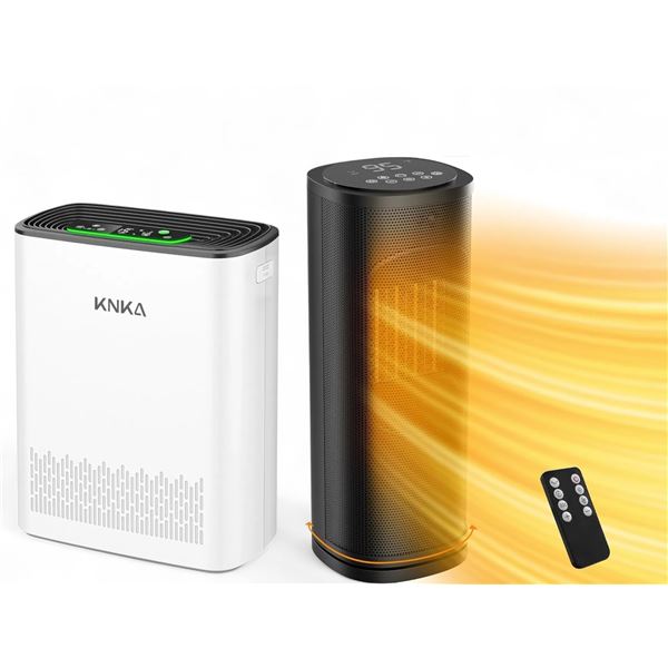 Lot of 2 BNIB ( PTC Fan Heater, KNKA Air Purifier)