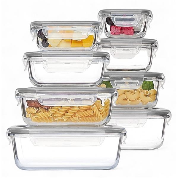 Lot of 2 Boxes of Glass Tupperware BNIB (8 Piece per Box)