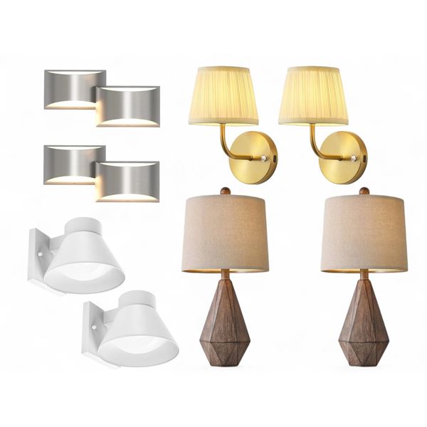 Lot of 4 BNIB (Lamps, Sconces, Lighting)