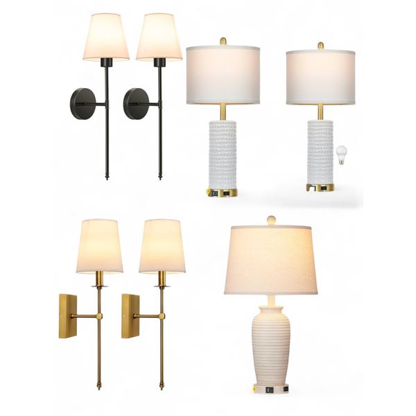 Lot of 4 BNIB (Lamps, Sconces, Lighting)