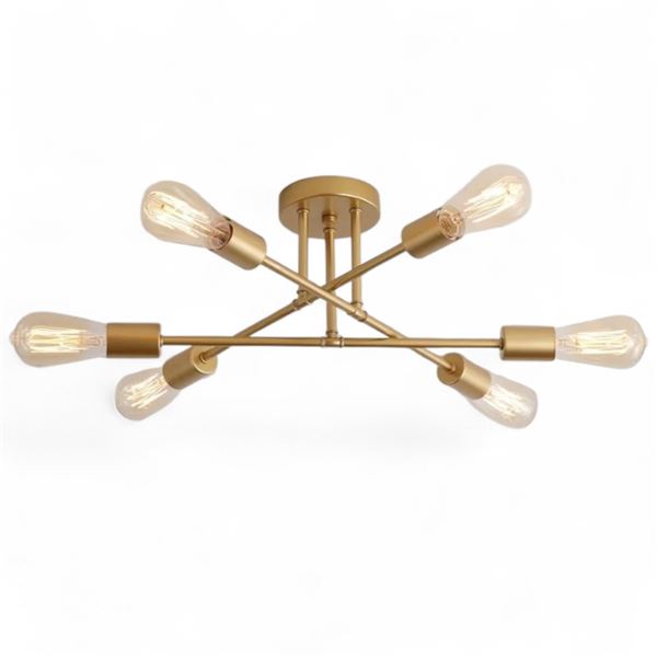 Lot of 2 BNIB Gold Creative Light Fixtures