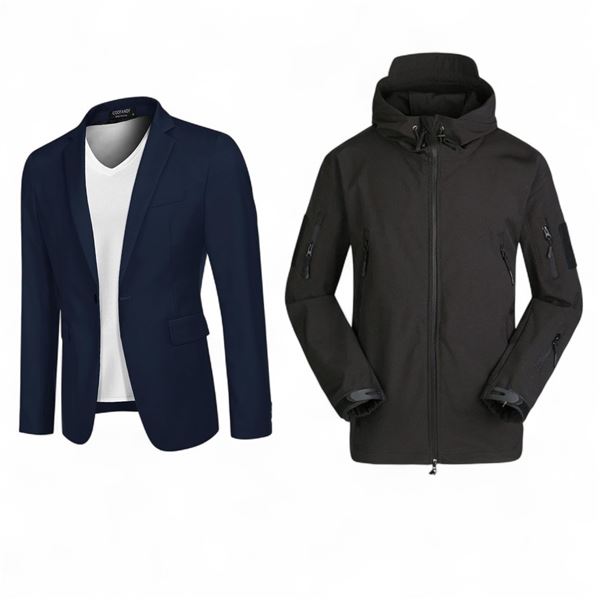 Lot of 4 BNIB Assorted Mens Jackets (M x 2, XL x 2)