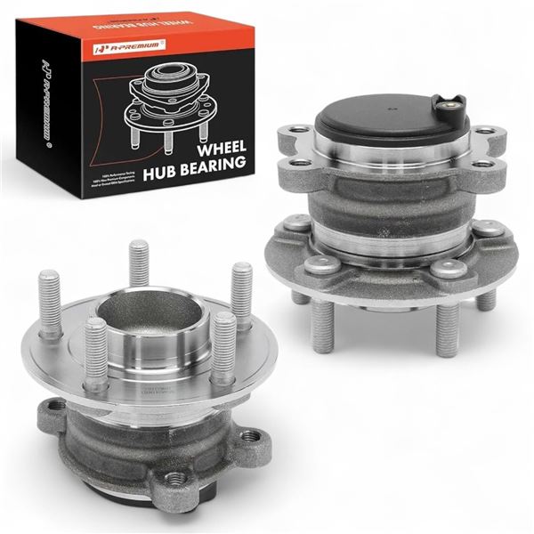 Group of 2 A-Premium 2 x Rear Wheel Bearing and Hub Assembly with 5-Lug Compatible with Ford Escape 