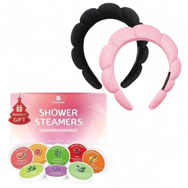 Group of Misc - Shower Steamers Approx. 20+ & Box of Headbands