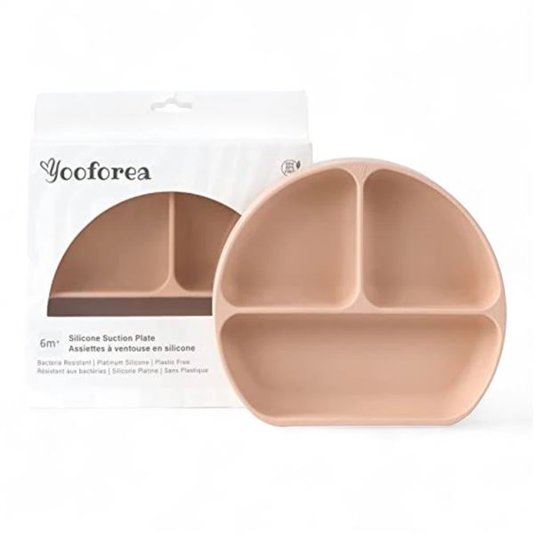 BNIB Silicone Suction Plate (Honey Colour)