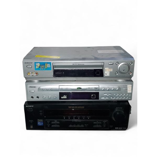 Group of 3 (Sony AV Center, Sony Stereo, DVD Player)