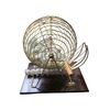 Image 2 : Metal Bingo Ball Cage w/ Numbered Balls on Wooden Base