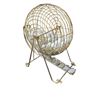 Image 3 : Metal Bingo Ball Cage w/ Numbered Balls on Wooden Base