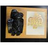 Image 1 : Northwest Coast Style Carved Figure Plaque with Metal Art Panel