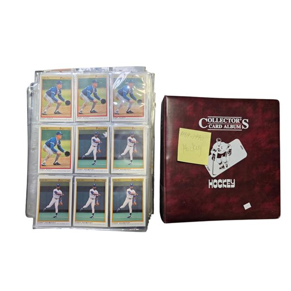 Shelf Lot of Various Sports Cards - NHL, MLB, Binders, Etc.