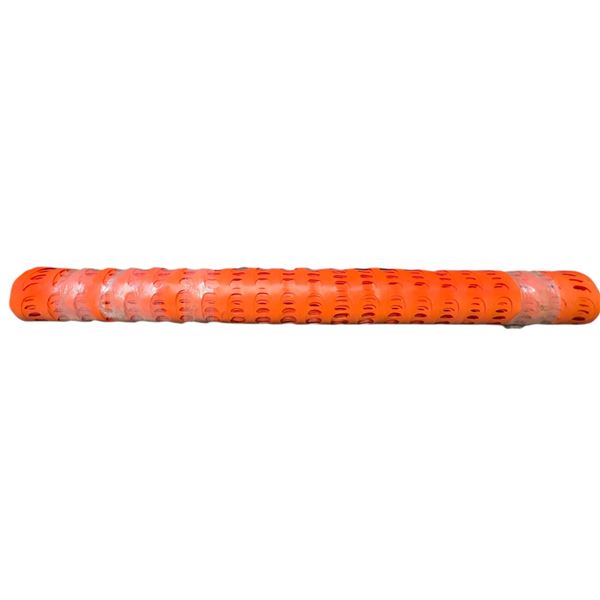 Roll of Orange Plastic Construction Safety Fence / Barrier Mesh