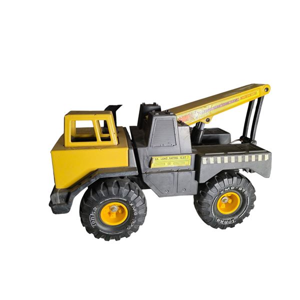 Tonka Hydraulic Crane Truck Toy - Yellow/Black Construction Vehicle