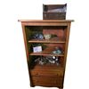 Image 5 : Group of Wooden Bookshelf w/Contents & Wooden Chair