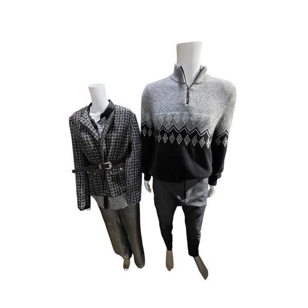 Group of 2 Mannequins & Coat Hanger w/Purse